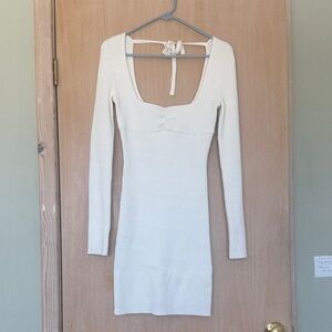 Hollister White Knit Dress